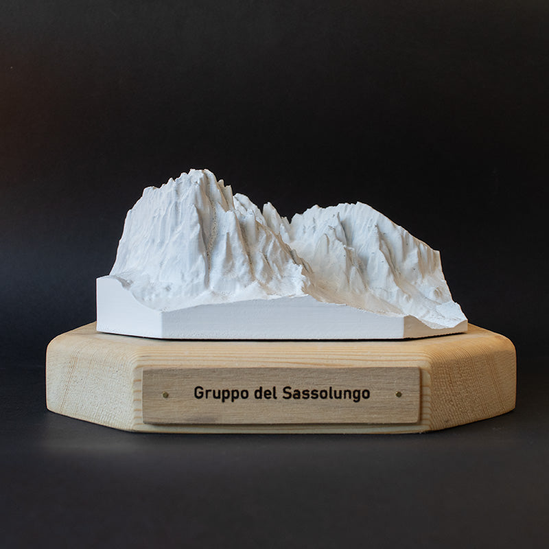Gruppo del Sassolungo 3D Dolomiti in miniatura