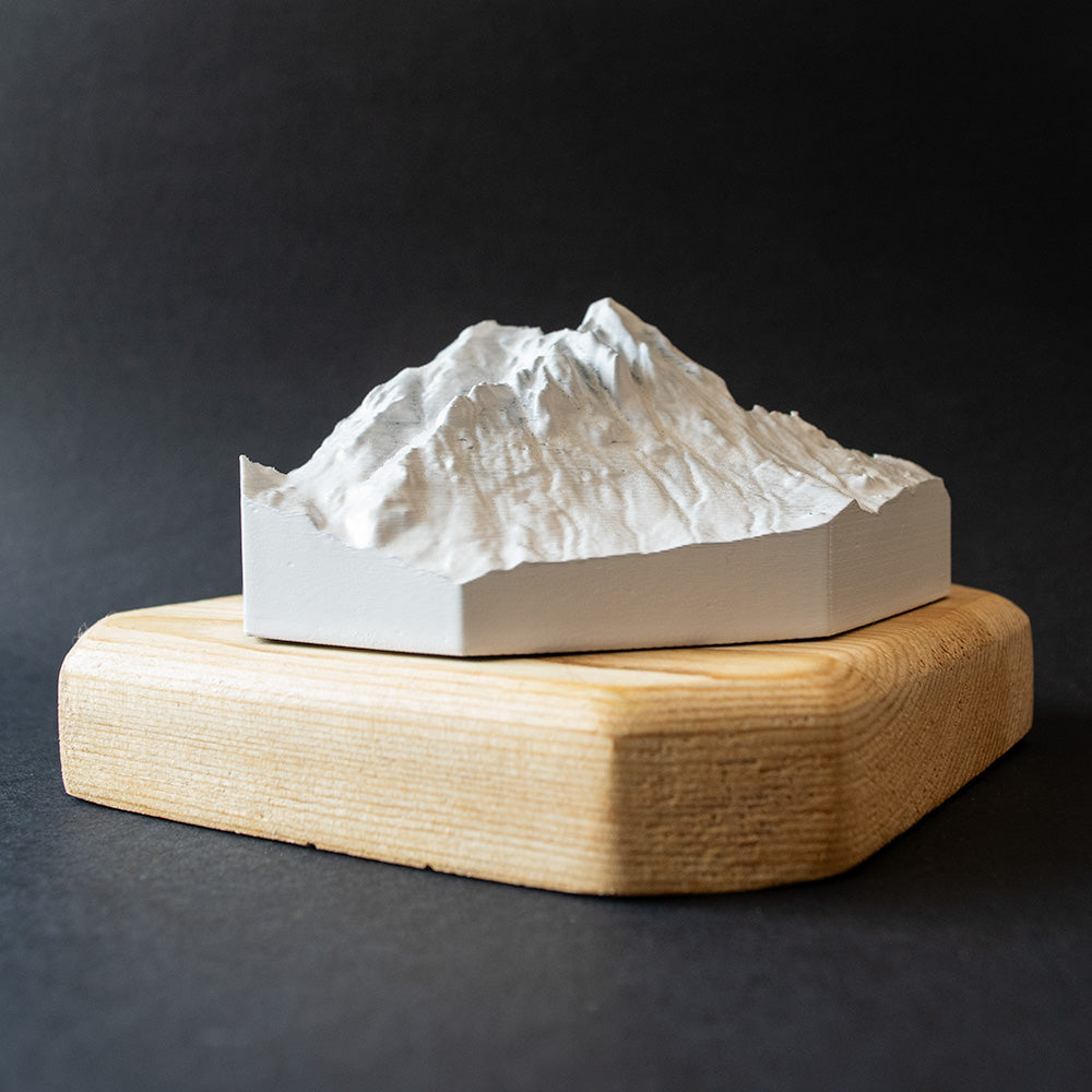 Sass Putia Odle Dolomiti 3D in miniatura