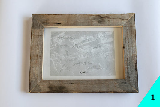 Cornici artigianali in legno antico - Formato A4 (20x30 cm)