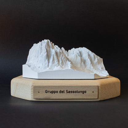 Gruppo del Sassolungo 3D Dolomiti in miniatura