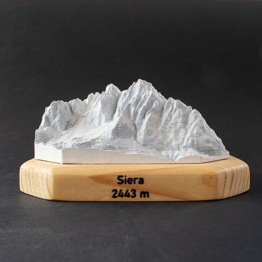 Monte Siera Sappada Alpi Carniche 3D in miniatura
