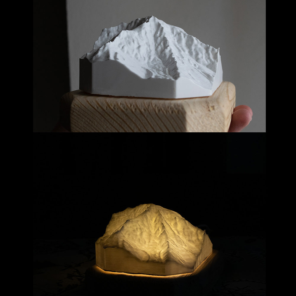 Ortles 3D lampada Alpi in miniatura
