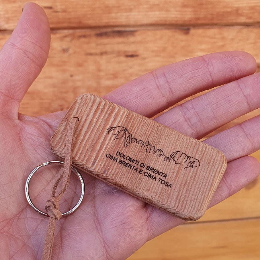 Portachiavi in legno Dolomiti di Brenta