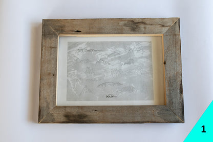 Cornici artigianali in legno antico - Formato A4 (20x30 cm)