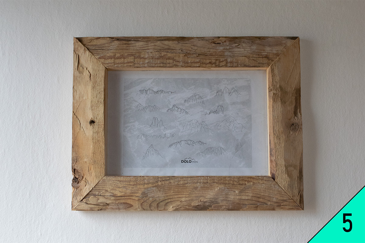 Cornici artigianali in legno antico - Formato A4 (20x30 cm)