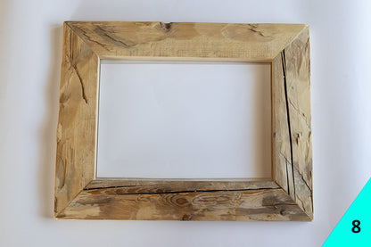 Cornici artigianali in legno antico - Formato A4 (20x30 cm)