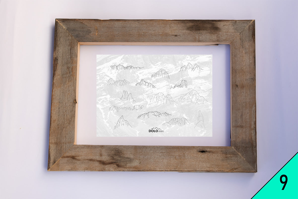 cornici fotografiche legno