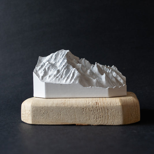 Monte Bianco Alpi 3D in miniatura