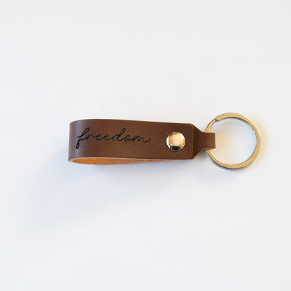 portachiavi in cuoio freedom