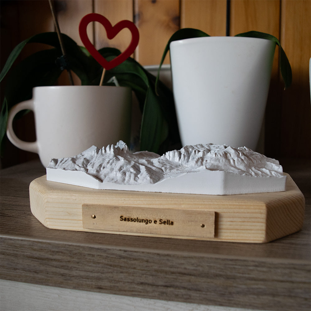 Sella e Sassolungo montagne in miniatura idee regalo