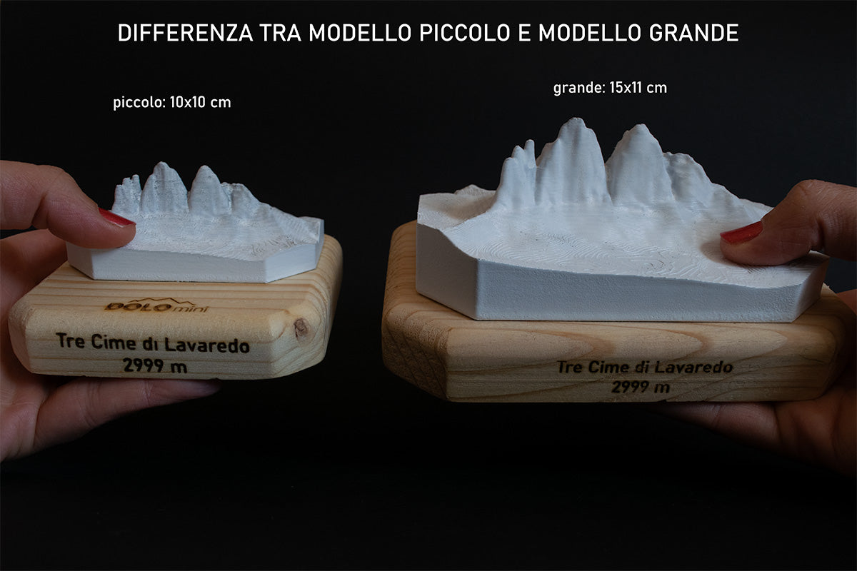 tre cime di lavaredo 3D idee regalo Dolomiti