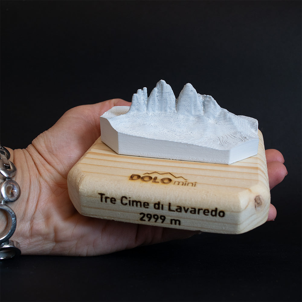 tre cime di lavaredo in miniatura idee regalo montagna